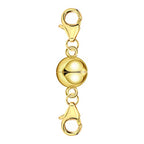 14K Gold Magnetic Necklace Clasps and Closures 925 Sterling Silver Double Lobster Clasp Magnetic Jewelry Clasps for Necklaces - color: A-14K Gold