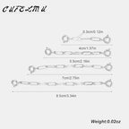 4Pcs Silver Necklace Extenders for Women 14k Extender Chain for Bracelet Anklet Waist for Jewelry Making - color: silver A
