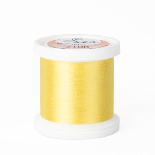 YLI Threads Silk Thread – 100 wt Fine Japanese Silk for Appliqué, EPP, and Quilting - Daffodil Yellow - color: Daffodil Yellow