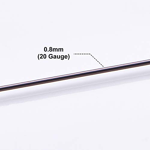 BENECREAT 20 Gauge 32 Yards Jewelry Beading Wire Tarnish Resistant Copper Wire for Beading Wrapping and Other Jewelry Craft Making, Gunmetal - color: Gunmetal, size: 20 Gauge