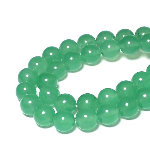 MJDCB Stone Beads 4mm 85pcs Round Aventurine Green Jade Loose Gemstone Bead Charms for Jewelry Making Bracelet Necklace Earring Pendant - color: Aventurine Green Jade, size: 4mm