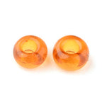 Craftdady 12/0 Trasparent Round Glass Seed Beads 2mm Smooth Tiny Loose Pony Spacer Beads DarkGoldenrod About 3000Pcs for Jewelry Making Hole: 0.8mm - color: Transparent DarkGoldenrod, 2mm