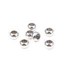 BEADIA Stainless Steel Spacer Beads 12x8mm Round Loose Charm Caps Beads for DIY Jewelry Making 10pcs with 6.5mm Hole - color: 12x8mm 6.5mm