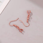 180PCS Earring Making Kits Rose Gold Earring Hooks Hypoallergenic Ear Wires Fish Hook for DIY Jewelry Making Bulk Pack - color: Rose Gold