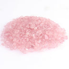 400pcs Natural Chip Stone Beads Rose Quartz 5-8mm Irregular Gemstones Healing Crystal Drilled DIY Loose Rocks Bead Crystal for Bracelet Necklace Jewelry Making Crafting - color: Rose Quartz