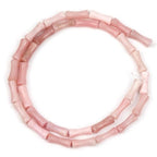 GEM-Inside 30Pcs 5x12mm Natural Pink Australia Opal Gemstone Stone Plant Bamboo Knot Bone Beads for Jewelry Making Power Energy Chakra Stone Beads - color: Pink Australia Opal