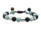 Amazing Gemstone Manifestation Bracelet for Pain Relief - Bloodstone Amazonite Clear Quartz Bracelet Set for Healing Calming Anxiety Stress Relief Gifts Pulseras Para Hombres Mujer (Adjustable) - color: Pain Relief