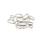18K Gold Filled Oval Clasp Spring Claps Connector Carabiner Keychain for DIY Jewelry Finding Necklace Bracelet (Silver(12.5x22.5x3mm)) - color: Silver(12.5x22.5x3mm)