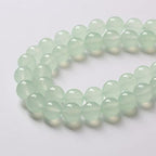 4mm 90pcs Natural Green Jade Chalcedony Beads Energy Healing Power Stone Beads for Jewelry Making Round Loose Beads DIY Bracelet 15" (Green Jade, 4mm) - color: Green Jade, size: 4mm