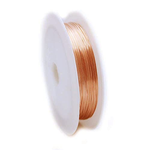21 Gauge, 99.9% Pure Copper Wire (Round) Dead Soft CDA #110 Made in USA - 1 Ounce (24FT) by CRAFT WIRE - size: 21 Gauge, style: 1 Ounce