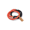 3 PCS Healing Crystal Bracelets for Women 8mm Natural Stone Beaded Stretch Bracelet Amethyst Jewelry Gifts - color: 18 8mm Halloween