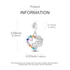 LAZA Charms for Bracelets 925 Sterling Silver Butterfly Summer Travel Ocean Lucky Charm Beads Pendant Jewelry for Women Mom - color: Loving mother hugs baby