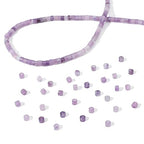 BEADIA Natural Light Amethyst Short Cylinder Beads 2x3mm 155pcs Tube Loose Semi Gemstone Beads for Jewelry Making Design - color: Light Amethyst
