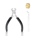 Jewelry Pliers,Nail Puller Tool for Carpenter，End Cutting Pliers，End Nippers for Zipper Install Stops,Jewelry Making Tools for Crafts - color: Black-end Cutting Pliers