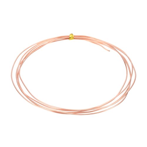 PATIKIL 99.9% Pure Copper Wire for Jewelry Making, 18 Gauge (1mm) Copper Craft Wire 4.9 Feet Beading Jewelry Making Supplies for Crafting Wreath Electroculture Gardening - size: 18 Gauge x 4.9 Feet