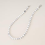 GAVU Hand-knotted Men's Beaded Necklace, Crystal Necklace for Men - color: Howlite, size: 20"