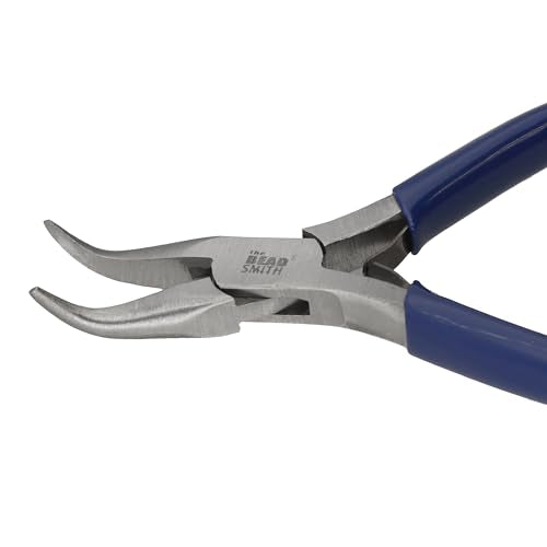 The Beadsmith Bent Chain-Nose Pliers for Crafting and Repair, Jewelry Making Supplies - style: Bent Chain Nose