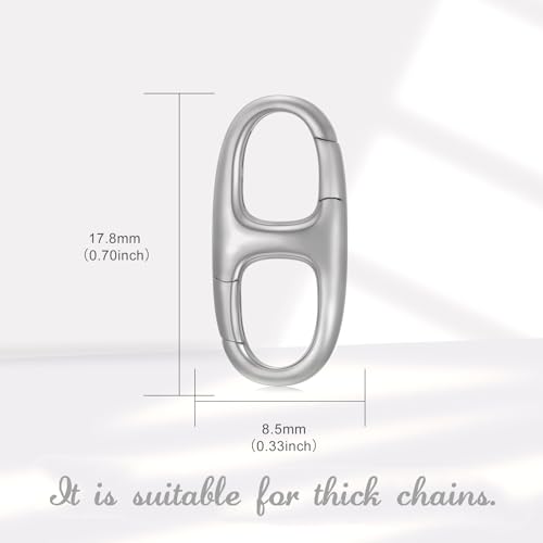 925 Sterling Silver Lobster Clasp for DIY Necklace Bracelet Jewelry Making, Double Spring Clasp with Closed Jump Rings, Necklace Extender Clasp Connector Bracelet Extension (Style 14-2pc) - style: Style 14-2pcs