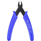 BLEDS Flush Cutter Pliers, Wire Cutter, Flush Cutters, Nippers, Diagonal Cutter, Wire Cutters Side Cutter, Micro Shear Cutter Precision Electronics Siding Cutting Pliers 5 inch, Blue - color: 1 Pack 5“ Blue