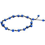 Amazing Gemstone Crystal Anklet Ankle Bracelets for Women - Waterproof Beaded Healing Crystal Anklets, Plus Size Chakra Gemstone Bead Anklet - color: Blue Hematite, style: Hand Knotted