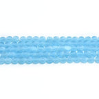 79pcs 5mm Sky Blue Cat's Eye Coin Stone Loose Gemstone Beads Semi-Precious Craft Supplies for DIY Jewelry Making - color: Coin5mm Sky Blue