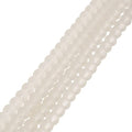 FASHEWELRY 200Pcs Transparent Frosted Glass Bead 4mm Matte Crystal Glass Loose Beads for DIY Jewelry Making (Light Goldenrod Yellow) - color: Light Goldenrod Yellow