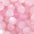 25pcs Resin Transparent Frosted Beads 16mm Cat Eye Circular Rubber Bead Spacer Bead DIY Making Friendship Bracelet Phone Chain Keychain Pen Beads Accessories (Pink) - color: Pink