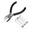 Jewelry Wire Straightener and Nylon Pliers, Durable Soft Jaw Jewelry Wire Straightening Plyers Tool Three Rollers Wrapping Straightener for Beading Weaving & Twining Projects