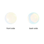 20pcs 4mm Natural Stone No Hole Opal Semicircle Smooth Cabochons Beads Healing Chakra Crystal Stone Bead for Jewelry Making Rings Earrings Necklace Bracelet DIY Crafts - color: Opal, size: 4mm