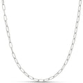 Amazon Essentials 14K Gold Plated Paperclip Chain Necklace - color: Silver, size: 16"