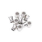 BEADIA Stainless Steel Spacer Beads 8x9mm Loose Charm Caps Beads for DIY Jewelry Making 10pcs with 5mm Hole - color: 8x9mm 5mm