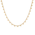 Gold Chain Necklace for Women 18K Gold Plated Dainty Star Cross Heart Cuabn Choker Chains Stainless Steel Trendy Jewelry Christmas Gifts - color: Cuban Ball Drop