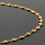 UMAOKANG 5 Meters Gold Plated Heart Chain for Jewelry Making Stainless Steel Chains Bulk for Women Necklace Anklet DIY Jewelry Supplies Findings - color: Gold Heart