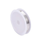 1 Roll 32.8 Feet(10m) 26 Gauge Round Copper Jewelry Bendable Wire Long-Lasting Plated Jewelry Wire Soft Artistic Wires Copper Metal Beading for Jewelry Making Crafts,Silver Color Plated - color: 26 Gauge,Silver Color Plated