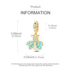 LAZA Charms for Bracelets 925 Sterling Silver Butterfly Summer Travel Ocean Lucky Charm Beads Pendant Jewelry for Women Mom - color: Golden Bees