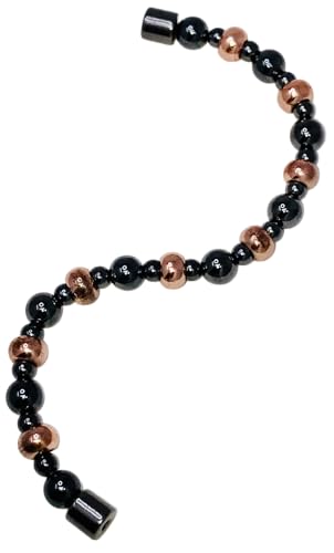 Copper and Magnetic Hematite Bracelet - size: 7.5 Inches