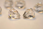 24pcs Adabele Austrian 8mm Faceted Teardrop Loose Crystal Beads Crystal Clear Compatible with 5500 Swarovski Crystals Preciosa SST-801 - color: Crystal Clear, size: 8mm x 6mm - 24pcs