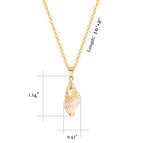 Natural Seashell Shell Scallop Pendant Choker Necklace Adjustable 18K Gold Plated Cable Chain Handmade Jewelry for Women Girls - style: Conch