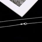 925 Sterling Silver Chain Necklace for Women 16-24 Inch Silver Jewelry Gift - size: 22 Inch, style: Box Chain