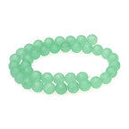 MJDCB Round Matte Frosted Green Jade Loose Beads are Used in Jewelry Design to Make Bracelets and Necklaces (12mm) - color: Matte Green Jade, size: 12mm