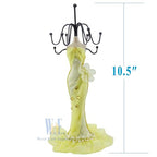 2 PCS Set Jewlery Display Shoe Ring Holder - Mannequin Necklace Display Bracelet Orgaziner (Yell) - color: Yell