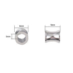 BEADIA Stainless Steel Spacer Beads 8x9mm Loose Charm Caps Beads for DIY Jewelry Making 10pcs with 5mm Hole - color: 8x9mm 5mm