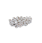 50pcs 925 Sterling Silver Open Crimp Bead Covers, 3MM, By CRAFT WIRE - color: 925 Sterling Silver, size: 3MM