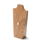 Solid Wood Jewelry Bust Necklace Display Showcase Jewelry Necklace Pendant Stand Display Stand Holder(H7.87) - size: S