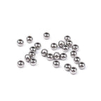 BEADIA Stainless Steel Spacer Beads 3x2.5mm Round Loose Charm Caps Beads for DIY Jewelry Making 100pcs with 1mm Hole - color: 3x2.5mm 1mm