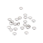 BEADIA Stainless Steel Spacer Beads 6x2mm Rondelle Loose Charm Caps Beads for DIY Jewelry Making 100pcs with 4mm Hole - color: 6x2mm 4mm