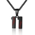 AIAINAGI Baseball Number Necklace - Stainless Steel Chain Pendant for Men Athletes 00-99 Jersey Number Gift - color: Black, style: 11