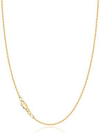 Jewlpire 18k Gold Plated 925 Sterling Silver Chain Necklace for Women, 1.2mm Cable Chain Necklace Thin & Dainty & Sturdy Women's Chain Necklaces 14/16/17/18/20/22/24 Inch - color: 18K Gold Plated, size: 16 Inch