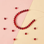 UR URLIFEHALL 100 Pcs Imitation Jade Glass Beads Heart Shape Crystal Spacer Beads for DIY Crafts Jewelry Making - color: 100pcs-6x6x4mm-dark red imitation jade glass heart