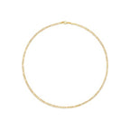 Amazon Essentials 14k Gold or Sterling Silver Plated Figaro Chain Necklace - color: Yellow Gold, size: 20", style: 4 mm